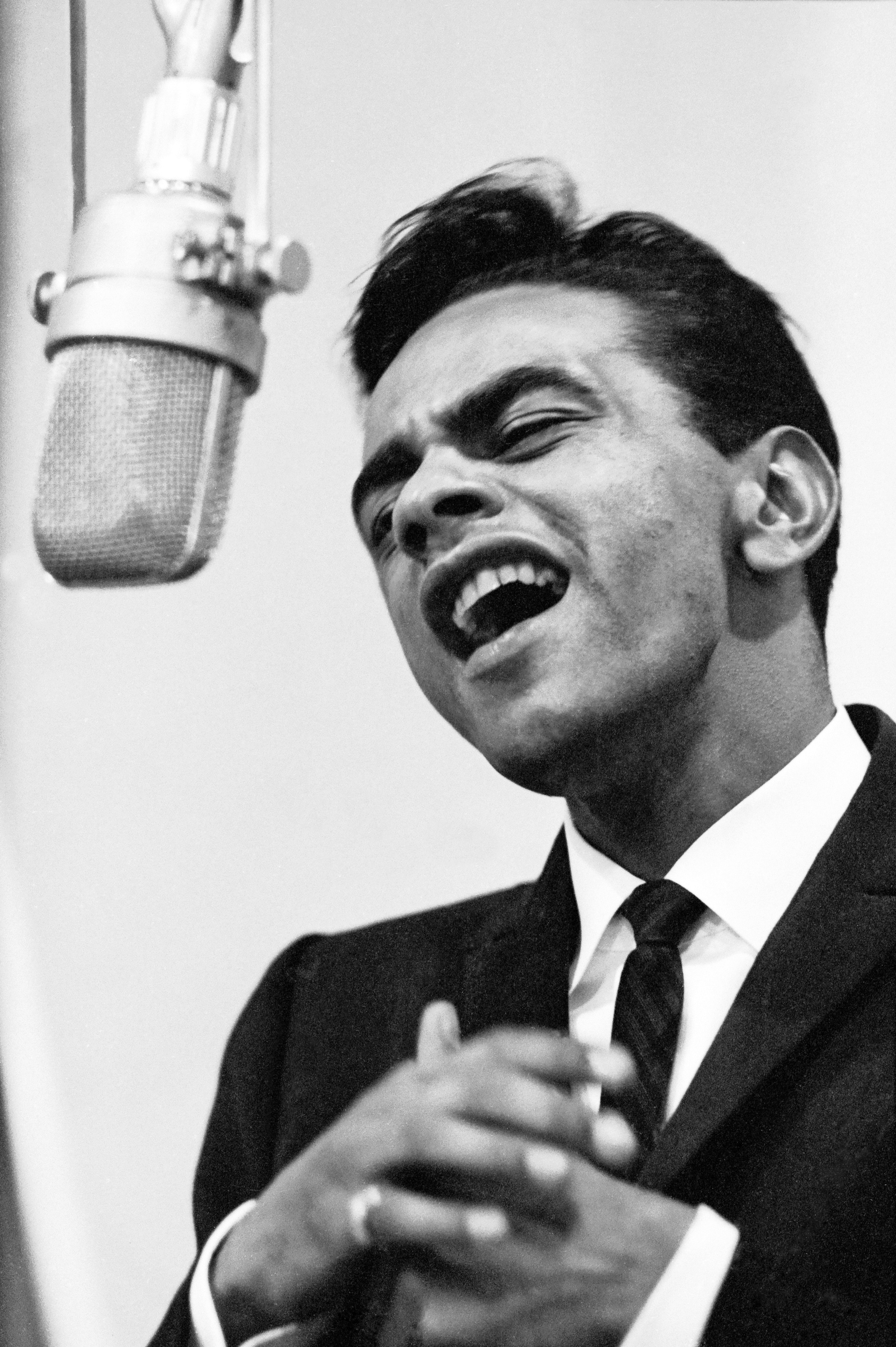 1956: Johnny Mathis arrives in New York City for his first session with Columbia Records.Johnny Mathis was only 19 when he signed a recording contract with Columbia Records. (Courtesy of Sony Music)