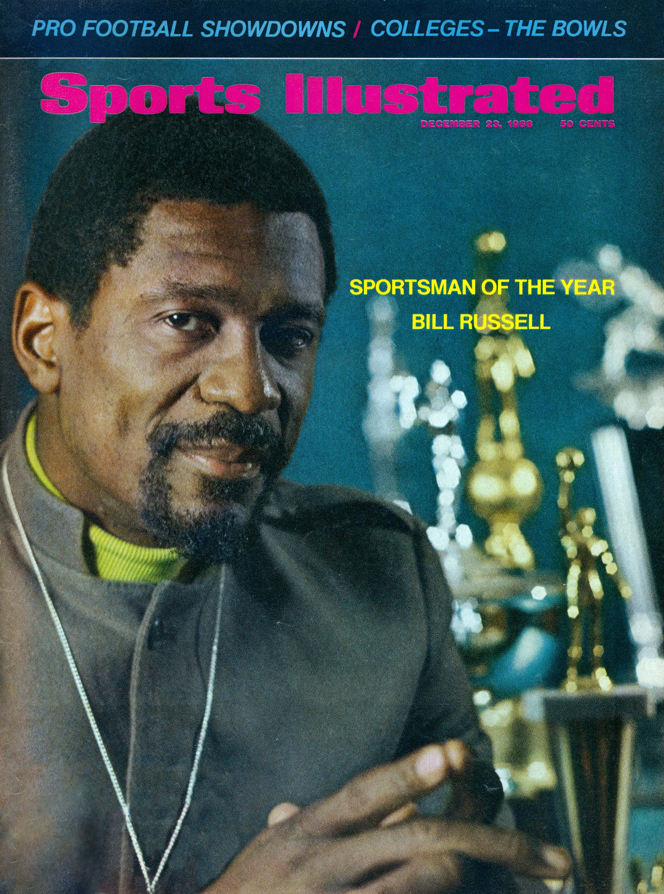 In 1968, Sports Illustrated honored Bill Russell as "Sportsman of the Year," after he led the Celtics to a tenth NBA championship as the team's player-coach.