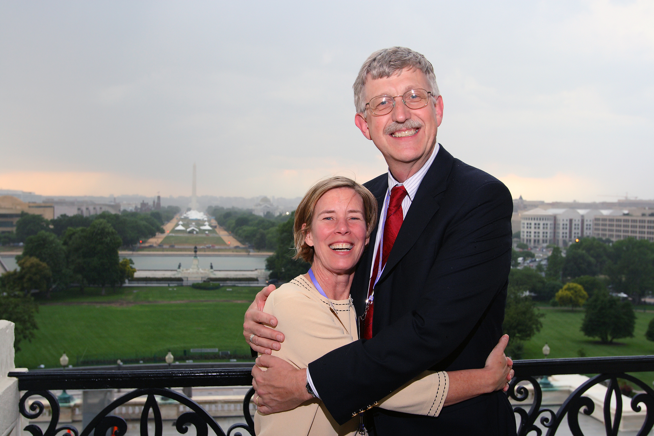 Dr. Francis Collins and his wife, Diane Baker, at the 2007 International Achievement Summit in Washington, D.C.