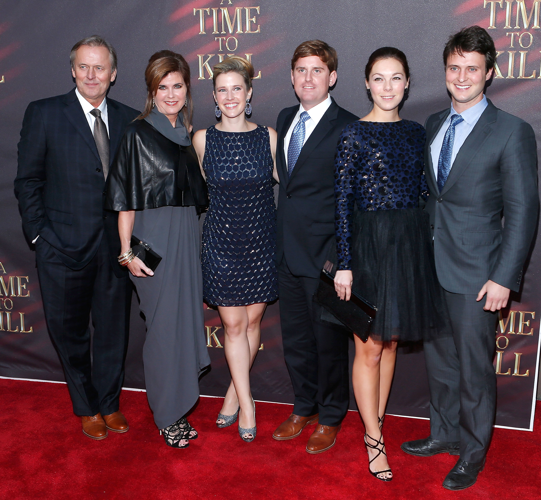 2013: Author John Grisham, wife Renee Joes and guest attend the Broadway opening night of 